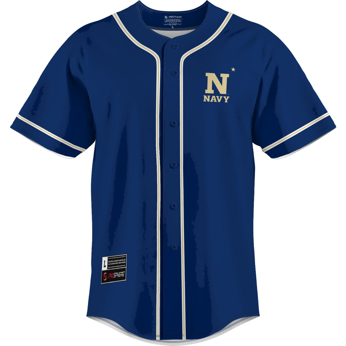 Navy Midshipmen Lightweight Baseball Jersey - Blue