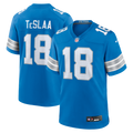 Detroit Lions Isaac TeSlaa Blue Game Player Jersey
