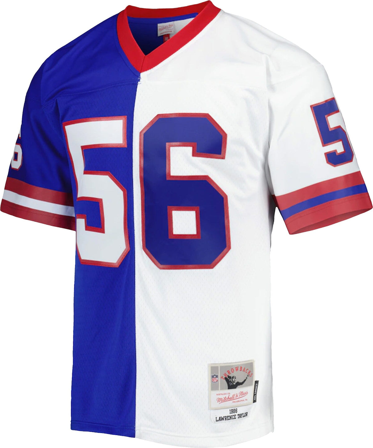 New York Giants Lawrence Taylor Royal/White 1986 Split Legacy Replica Jersey