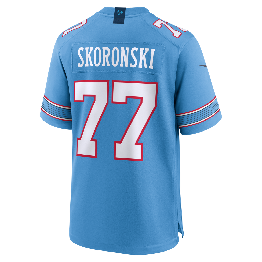 Tennessee Titans Peter Skoronski Light Blue Game Jersey