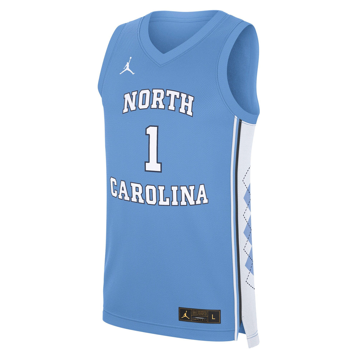 North Carolina Tar Heels Road Replica Basketball Jersey - Carolina Blue