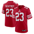 San Francisco 49ers Christian McCaffrey Scarlet Game Player Jersey