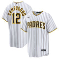 San Diego Padres Luis Campusano White Home Replica Jersey