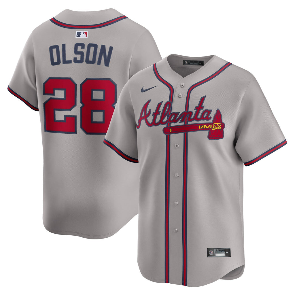 Atlanta Braves Matt Olson Gray Road Limited Player Jersey