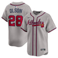 Atlanta Braves Matt Olson Gray Road Limited Player Jersey