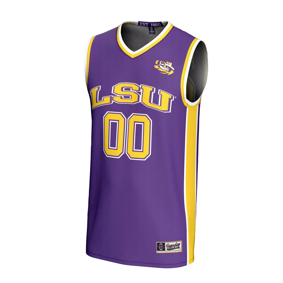 LSU Tigers Lightweight Collegiate Basketball NIL Pick-A-Player Fashion Jersey - Purple