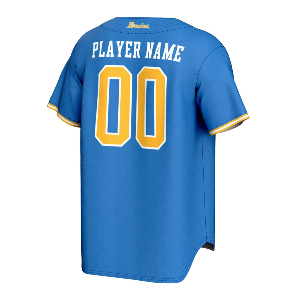 UCLA Bruins Lightweight Collegiate Baseball NIL Pick-A-Player Fashion Jersey - Blue