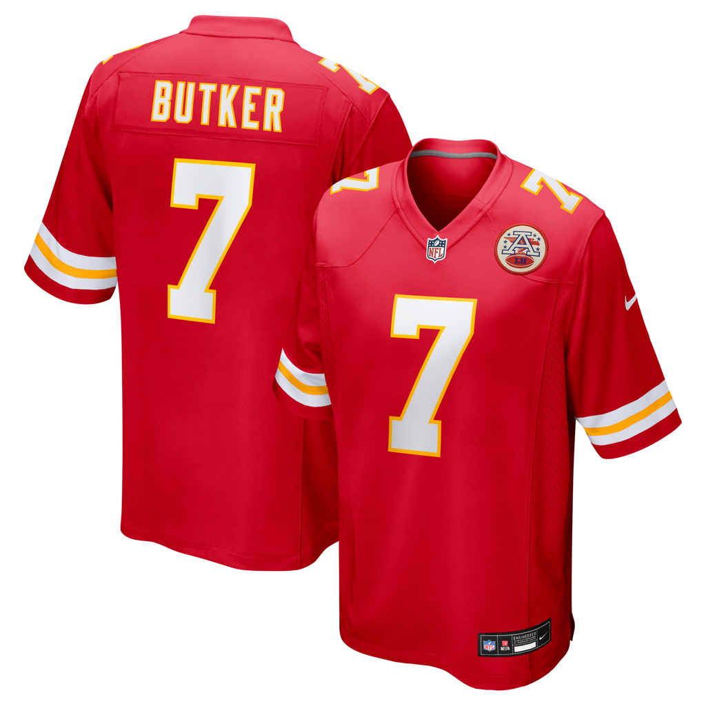 Kansas City Chiefs Harrison Butker Red Game Jersey