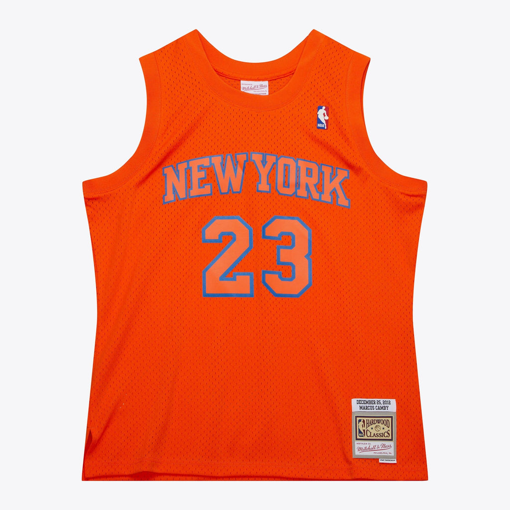 New York Knicks Marcus Camby 2012 Day Authentic Jersey - Orange