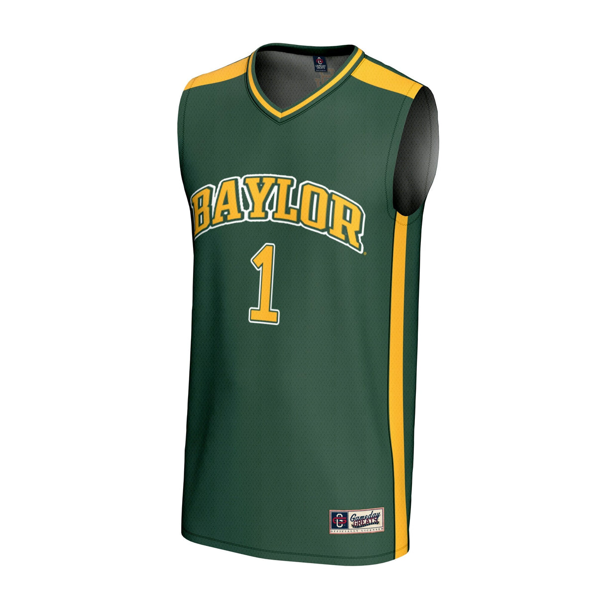 #1 Baylor Bears Lightweight Collegiate Basketball Fashion Jersey - Green