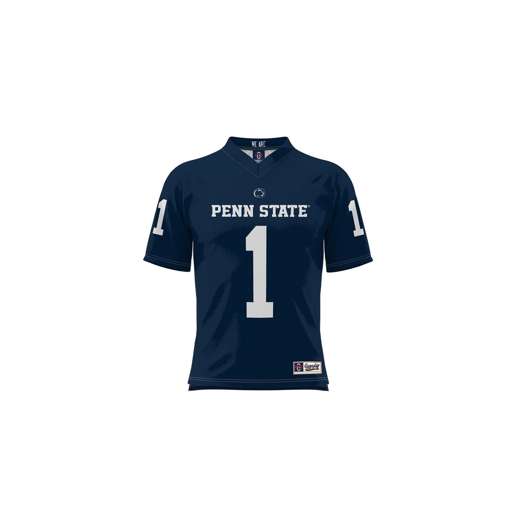 #1 Penn State Nittany Lions Lightweight Football Fashion Jersey - Navy