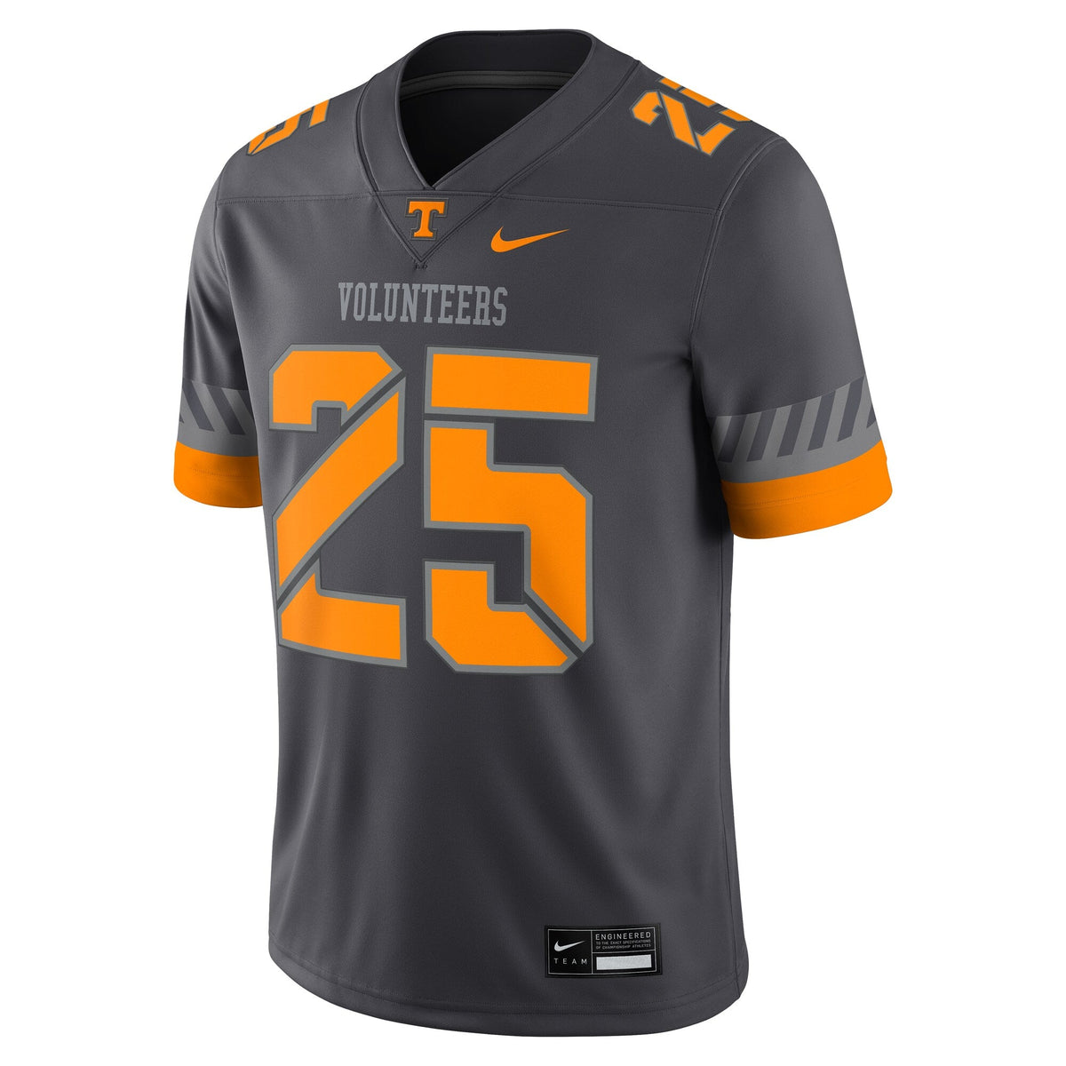#25 Anthracite Tennessee Volunteers Game Jersey