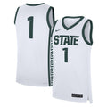 #1 Michigan State Spartans Home Replica Jersey - White