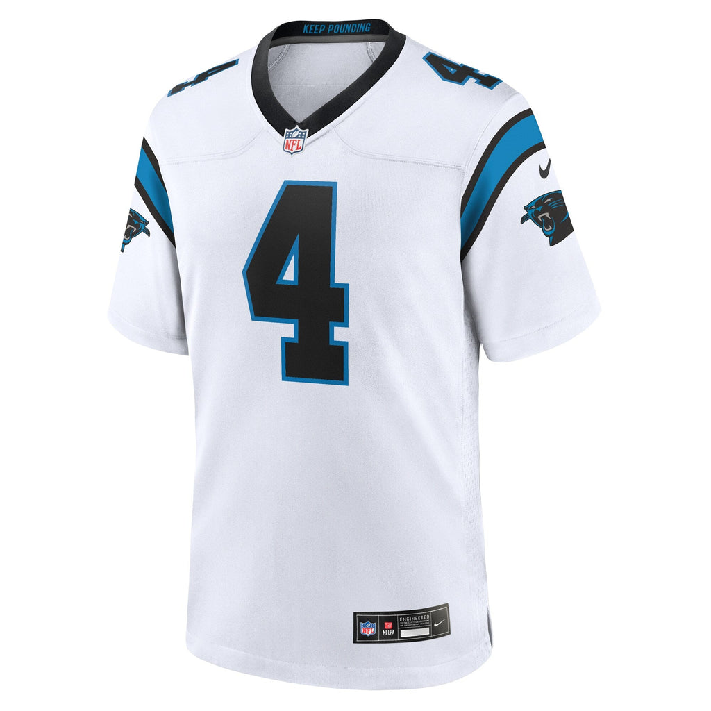 Carolina Panthers Tetairoa McMillan White Game Jersey
