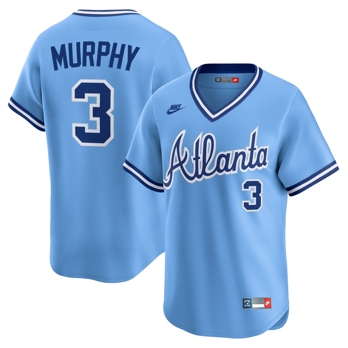 Atlanta Braves Dale Murphy Light Blue Throwback Cooperstown Collection Limited Jersey