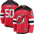 New Jersey Devils Nico Daws Red Home Breakaway Player Jersey