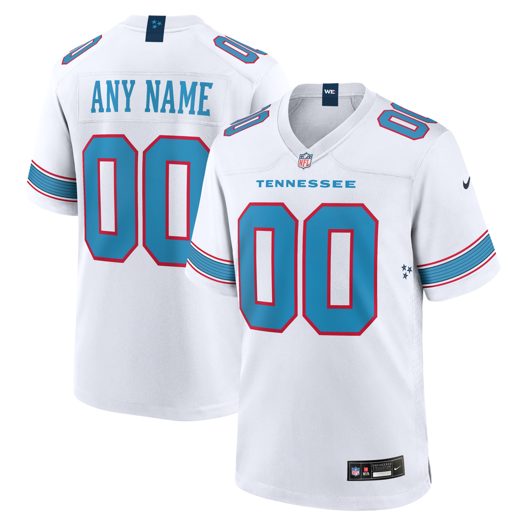 Tennessee Titans White Game Custom Jersey