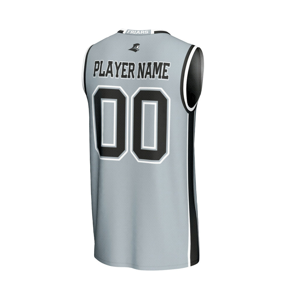 Providence Friars Lightweight Collegiate Basketball NIL Pick-A-Player Fashion Jersey - Silver