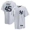 New York Yankees Gerrit Cole White Home Replica Player Name Jersey