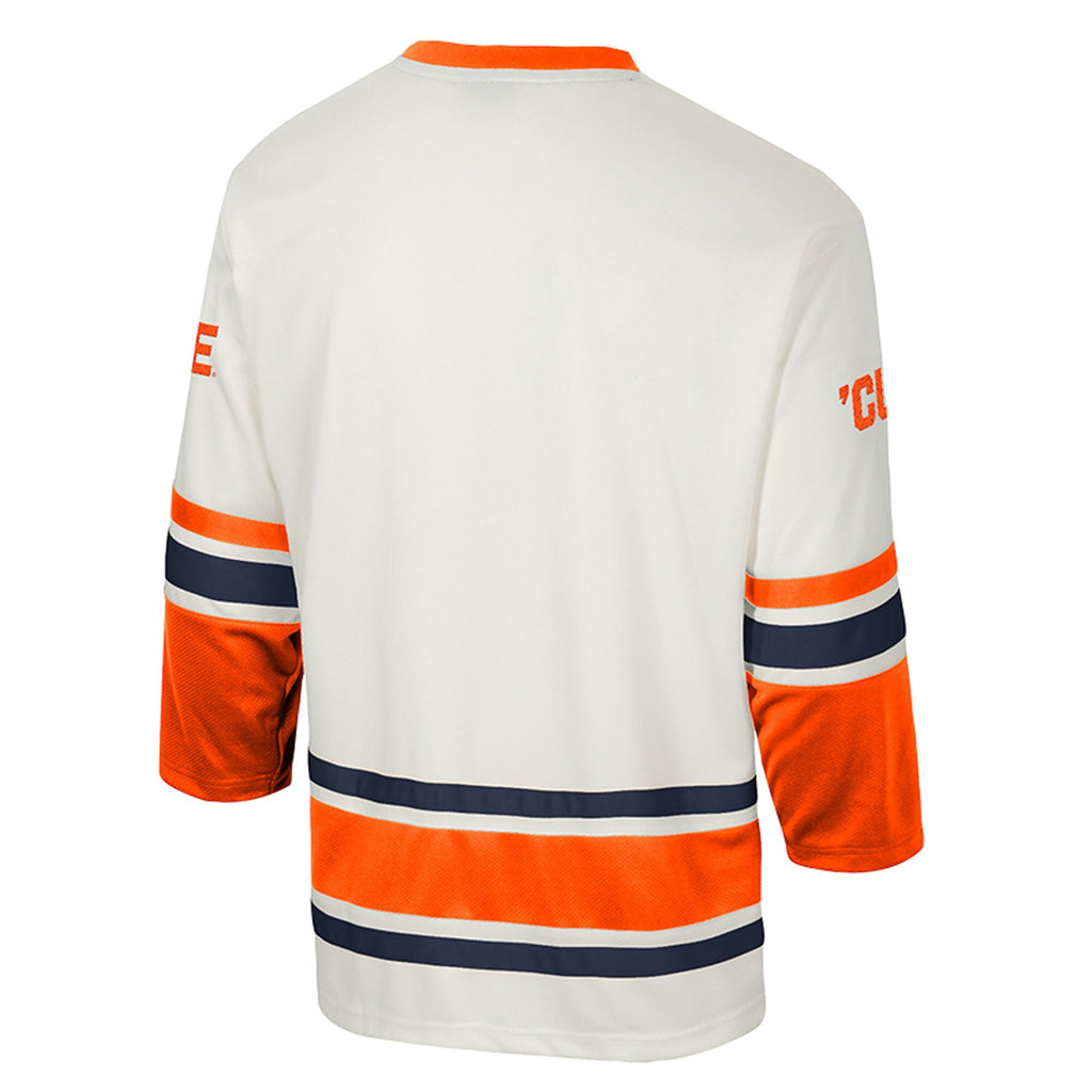 Syracuse Orange Puck Proud Fashion Hockey Jersey - Cream