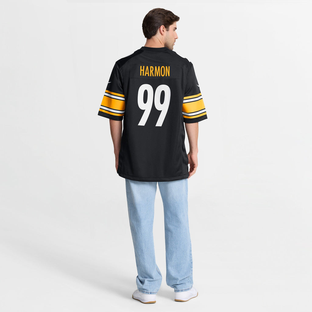 Pittsburgh Steelers Derrick Harmon Black Game Player Jersey