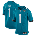 Jacksonville Jaguars Number 1 Dad Teal Game Jersey