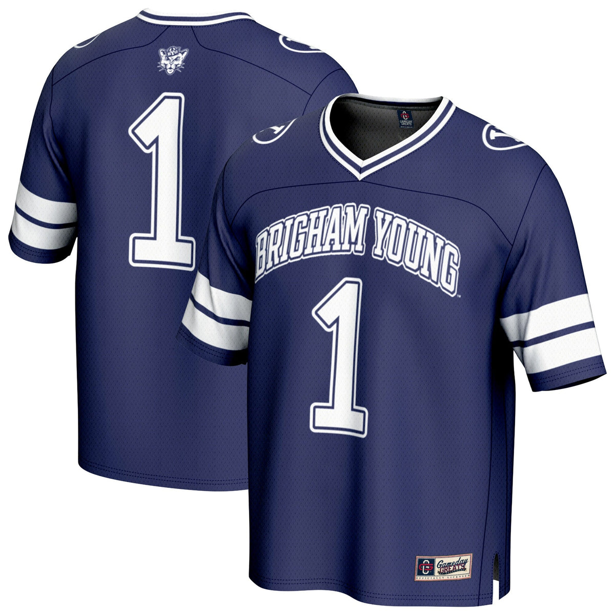 #1 BYU Cougars Collegiate Football Fashion Jersey - Navy