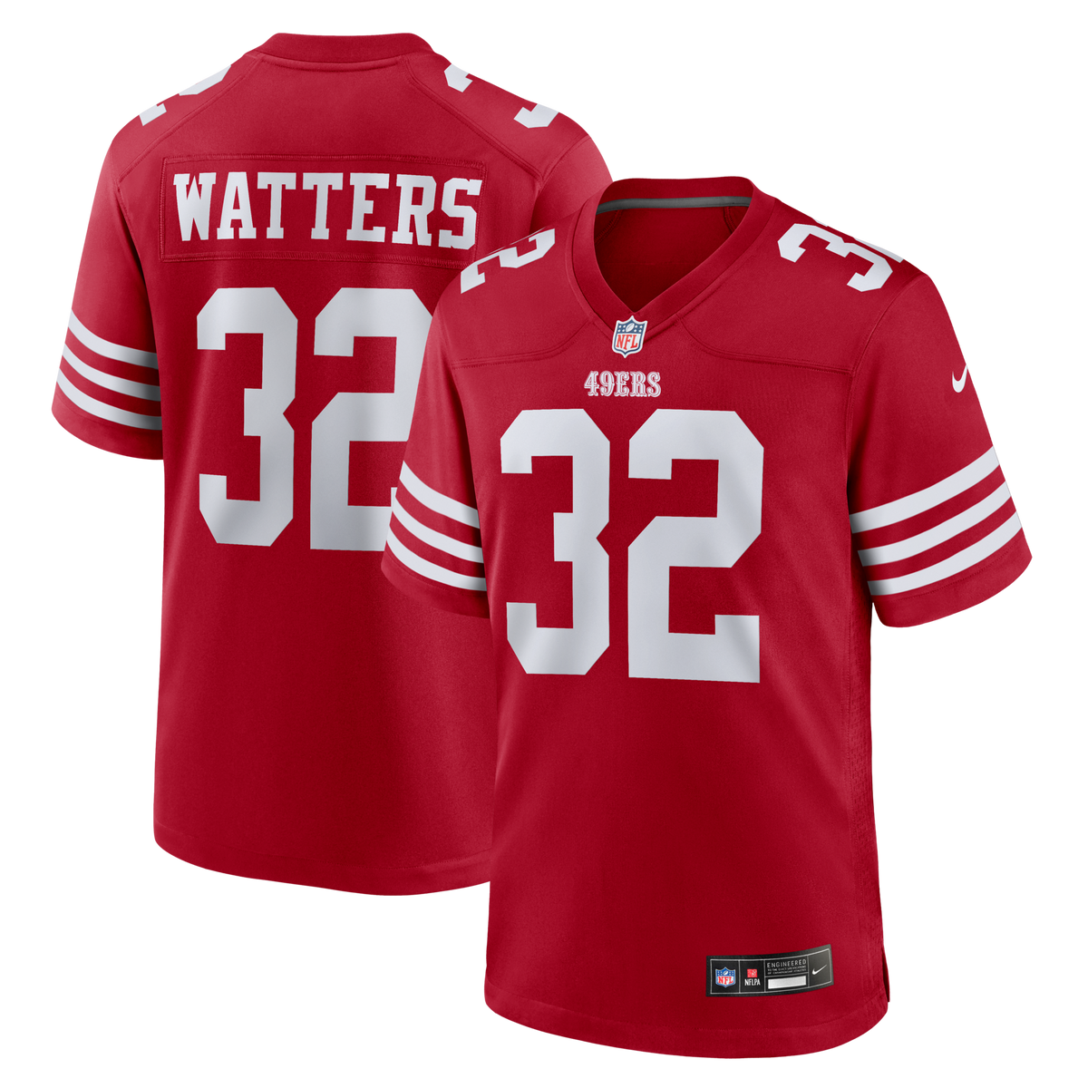 San Francisco 49ers Ricky Watters Scarlet Retired Player Game Jersey