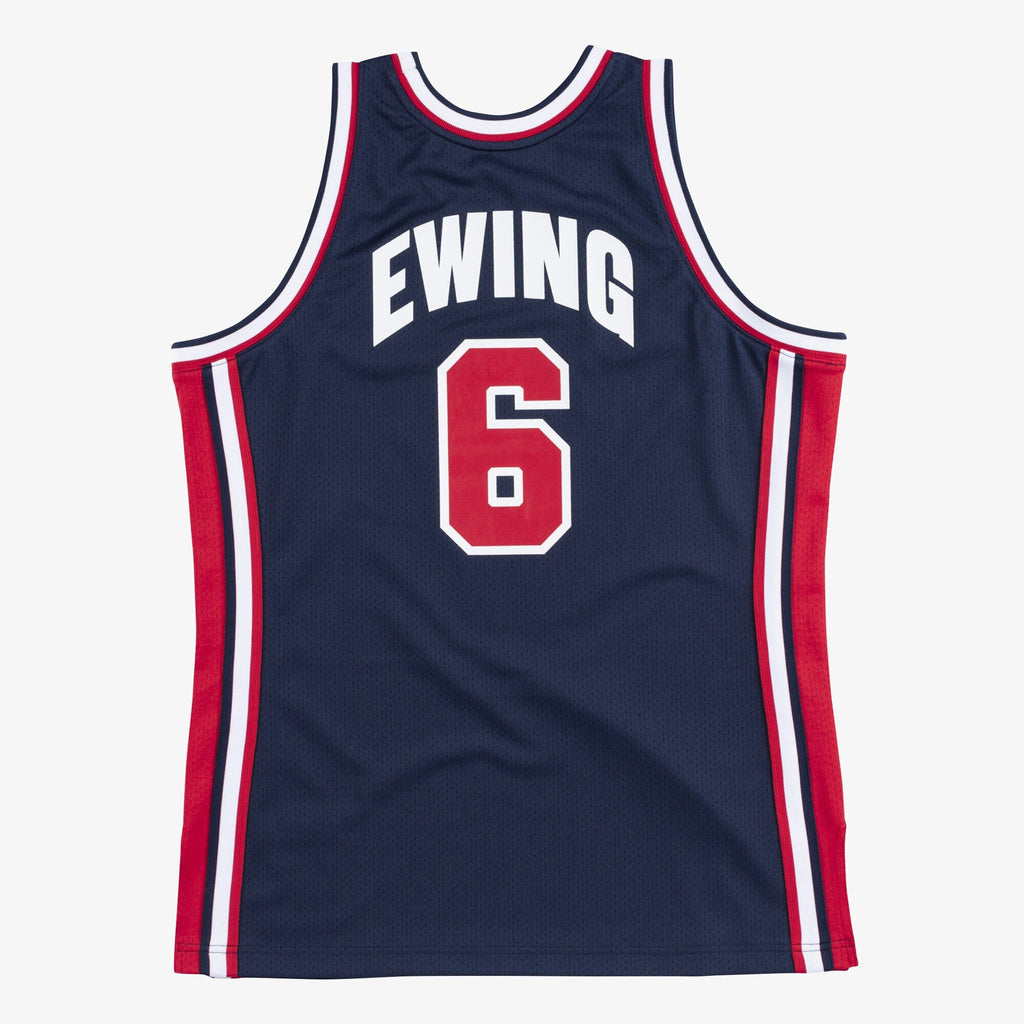 USA Basketball Authentic Jersey Patrick Ewing 1992 Navy