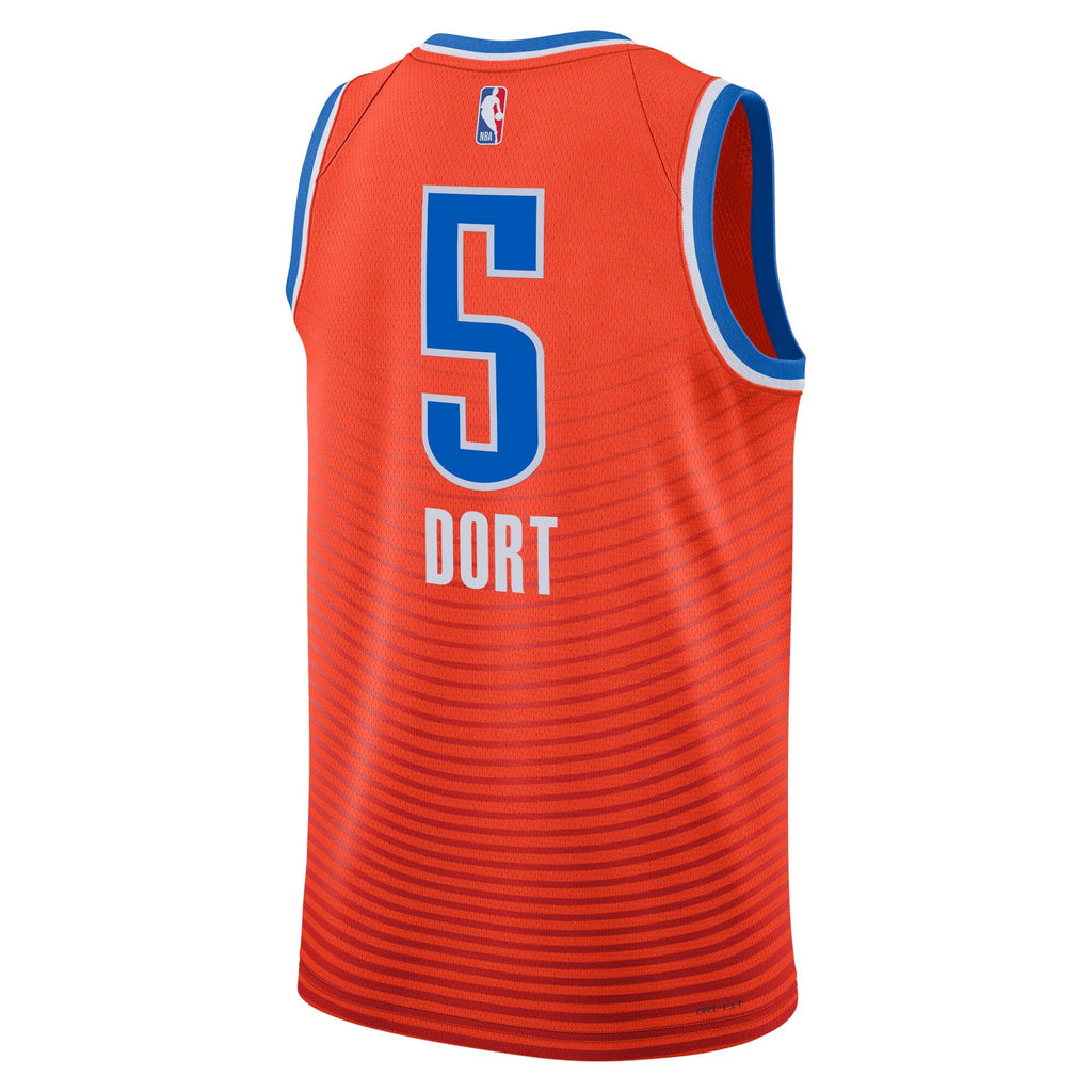 Oklahoma City Thunder Statement Edition Swingman Jersey - Orange - Luguentz Dort