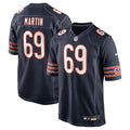 Chicago Bears Jeremiah Martin Navy Team Game Jersey