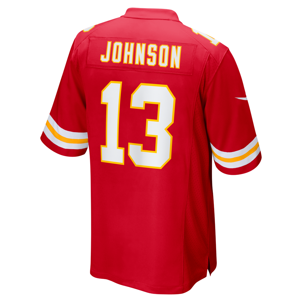 Kansas City Chiefs Nazeeh Johnson Red Game Player Jersey