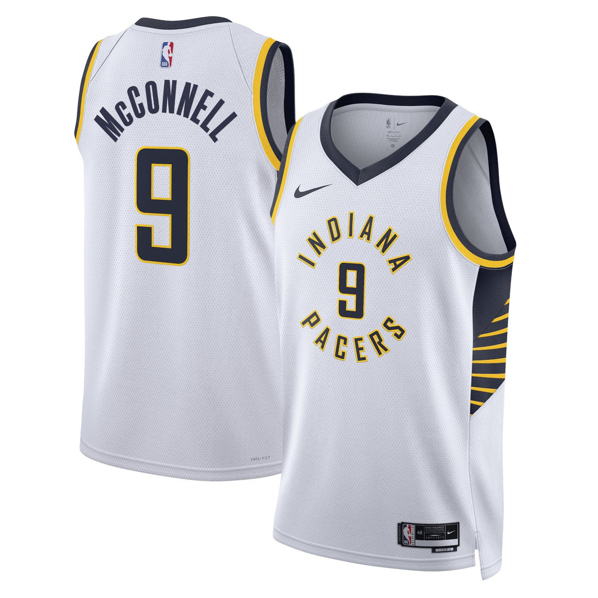 Indiana Pacers Association Edition Swingman Jersey - White - T.J. McConnell