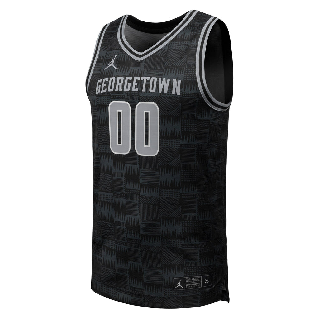 #00 Georgetown Hoyas Replica Basketball Jersey - Black