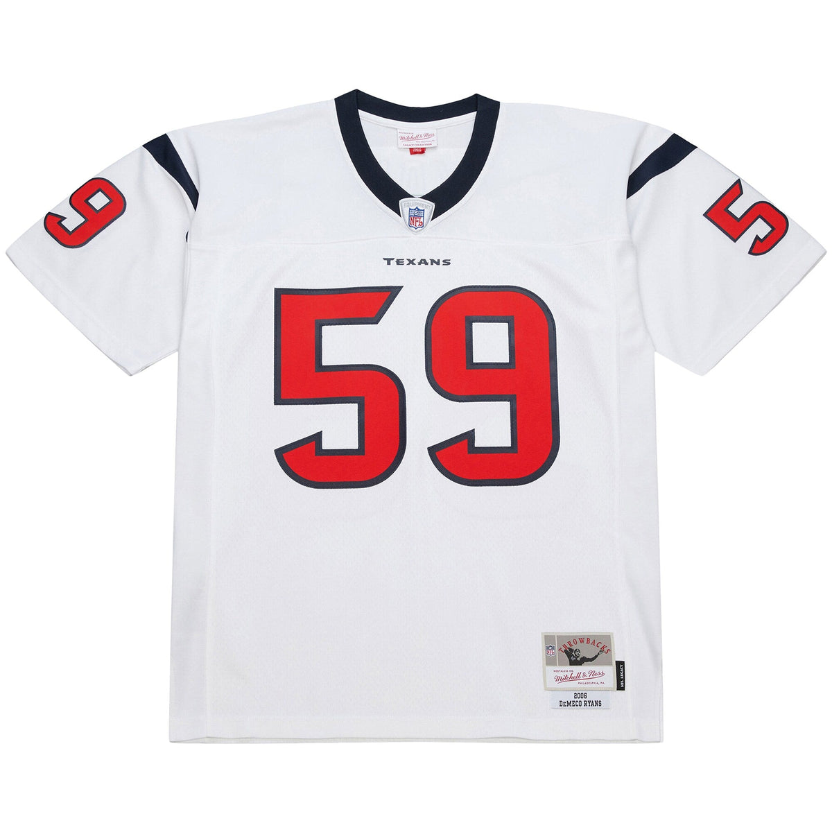Houston Texans DeMeco Ryans White 2006 Legacy Replica Jersey