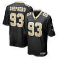 New Orleans Saints Nathan Shepherd Black Game Jersey