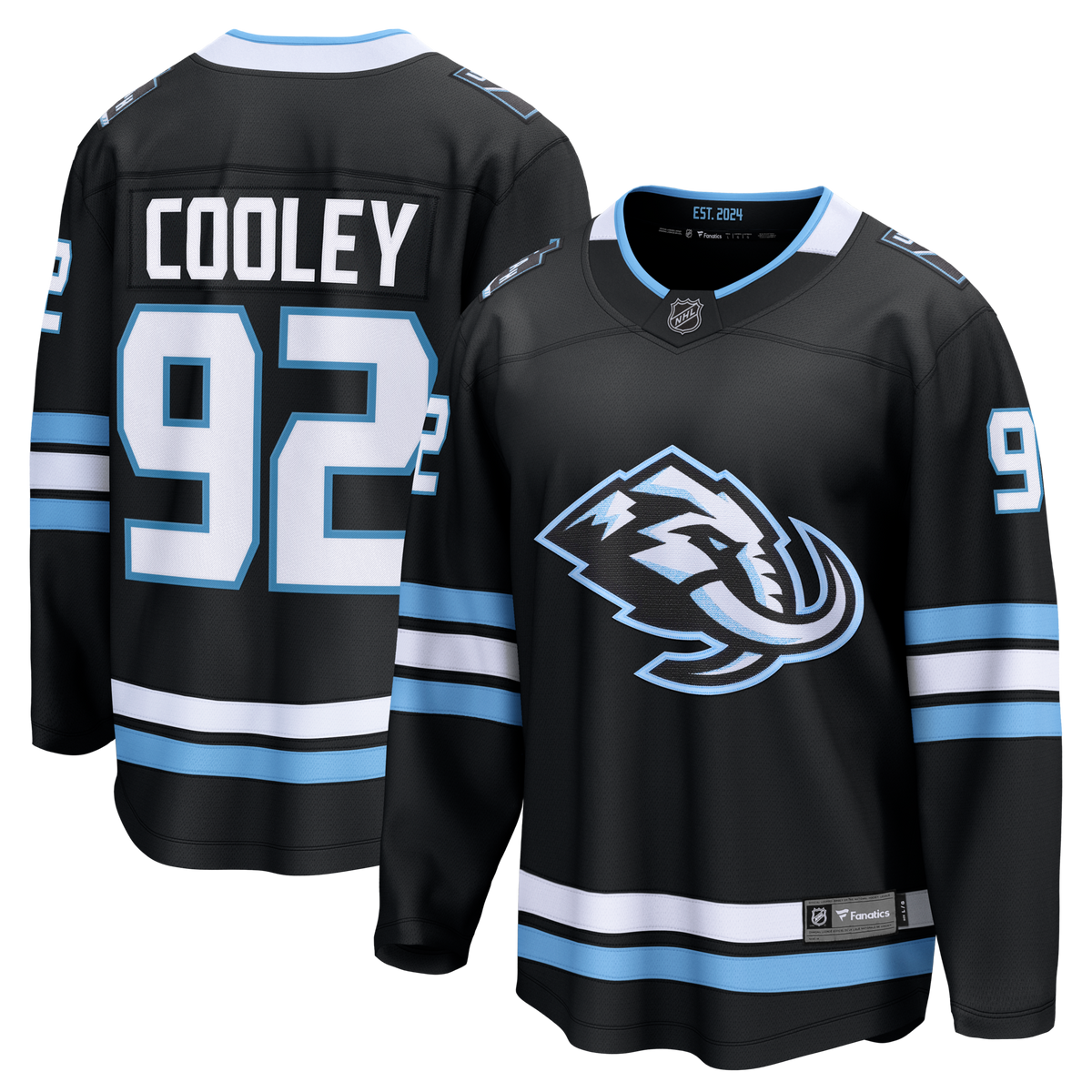 Utah Mammoth Logan Cooley Black Home Breakaway Jersey