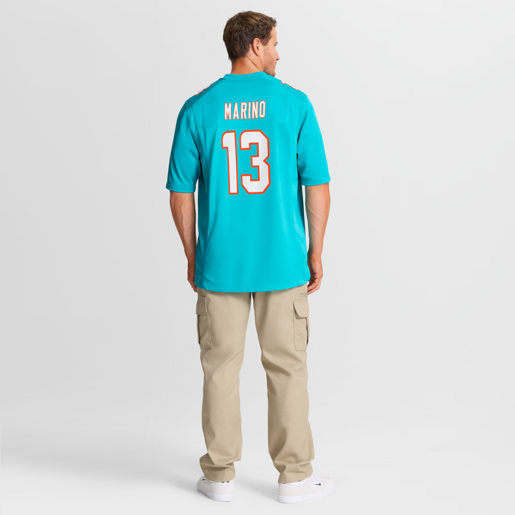 Miami Dolphins Dan Marino Aqua Game Retired Player Jersey