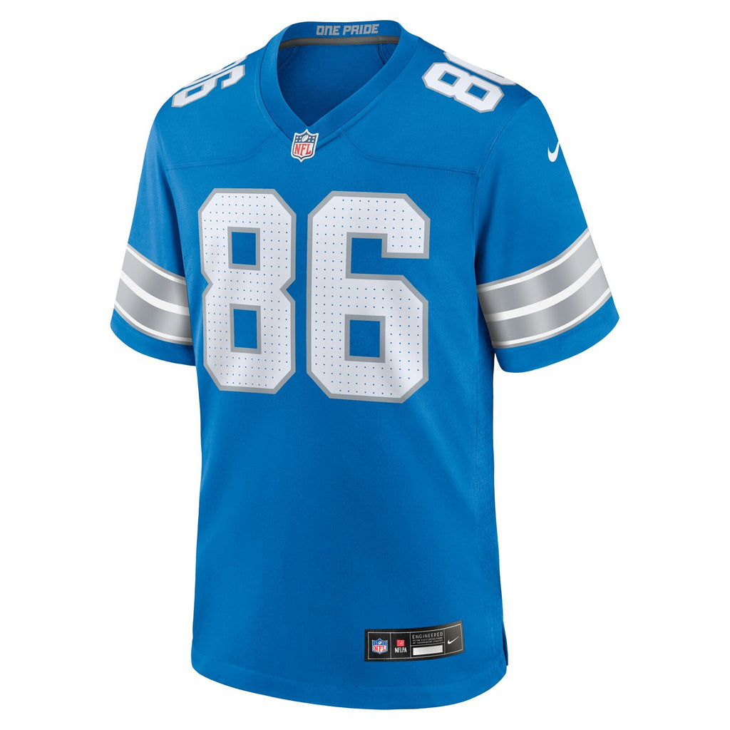 Detroit Lions Anthony Firkser Blue Team Game Jersey