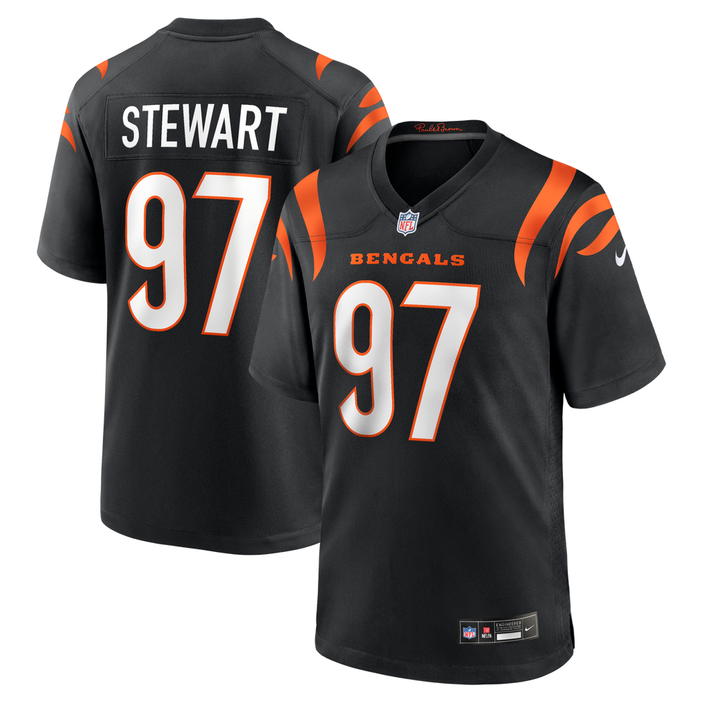 Cincinnati Bengals Shemar Stewart Black Team Game Jersey