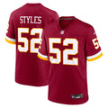 Washington Commanders Sonny Styles Burgundy 2026 NFL Draft First Round Pick No. 7 Team Game Jersey