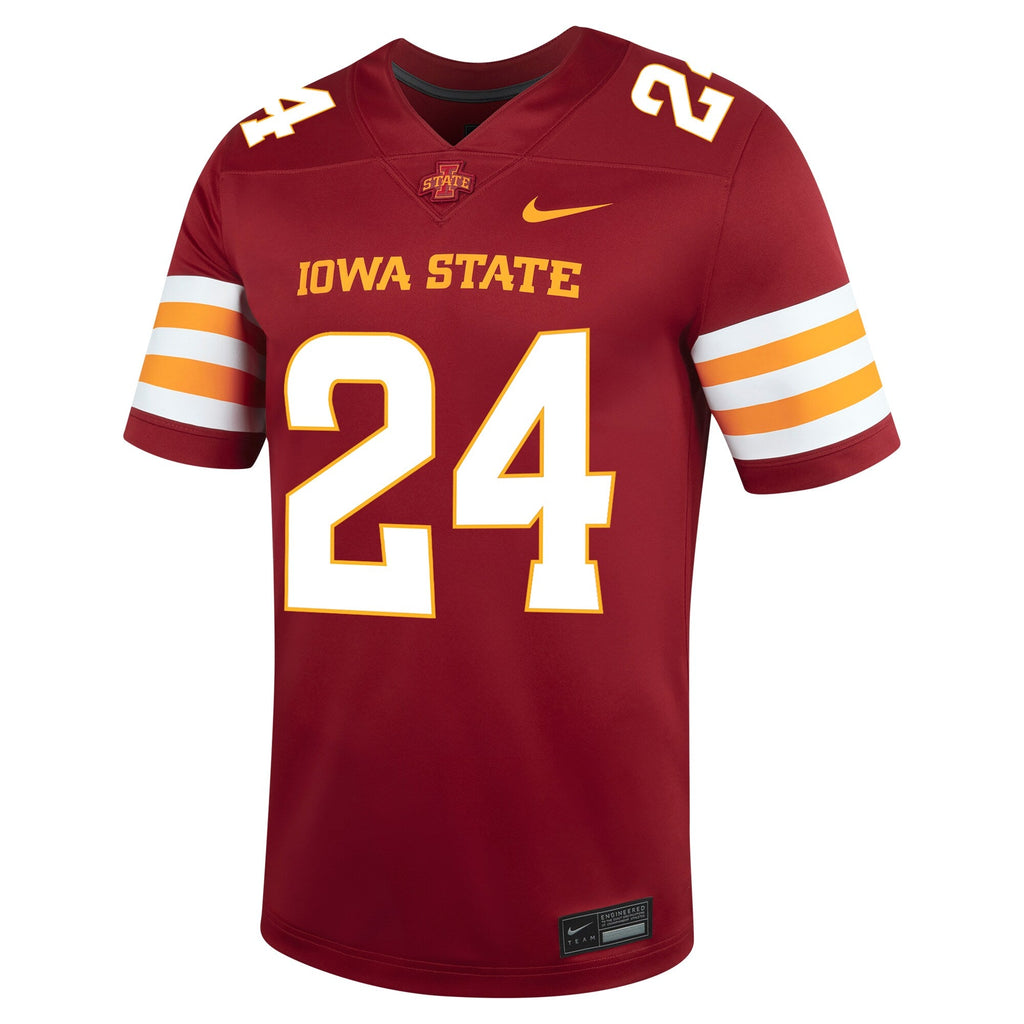 #24 Cardinal Iowa State Cyclones Untouchable Football Jersey