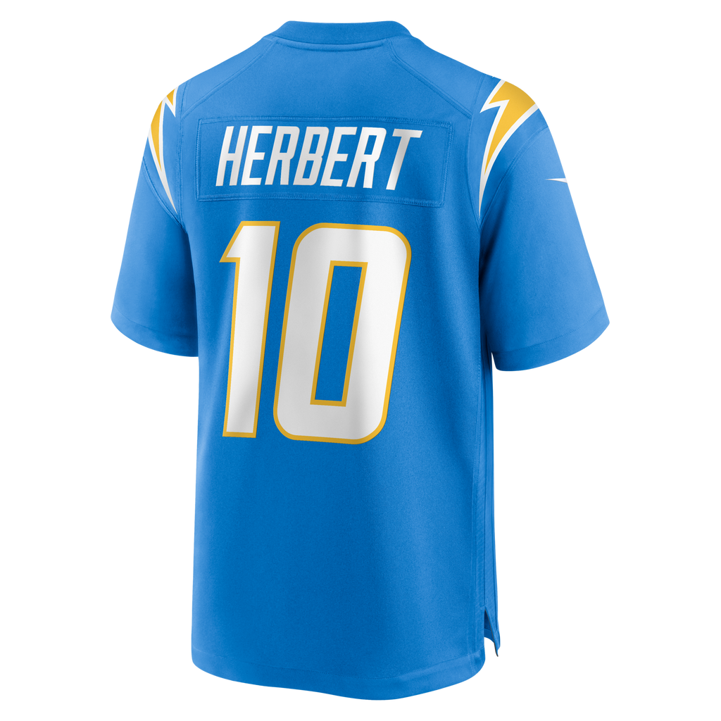 Los Angeles Chargers Justin Herbert Powder Blue Player Game Jersey