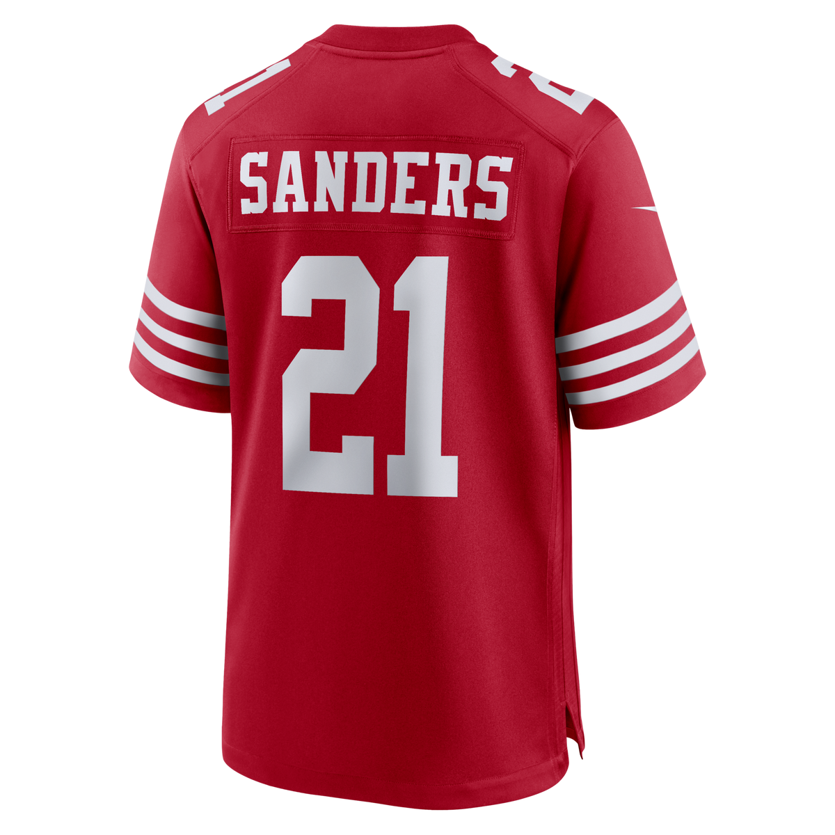 San Francisco 49ers Deion Sanders Scarlet Team Retired Player Game Jersey