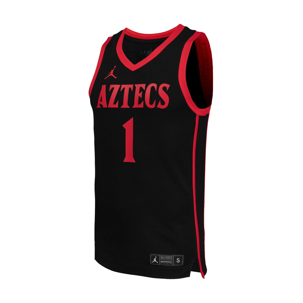 #1 San Diego State Aztecs Replica Basketball Jersey - Black