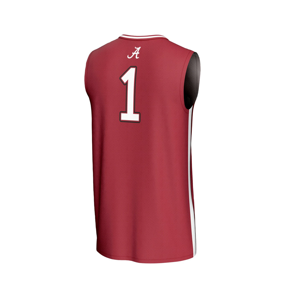 #1 Alabama Crimson Tide Lightweight Basketball Fashion Jersey - Crimson