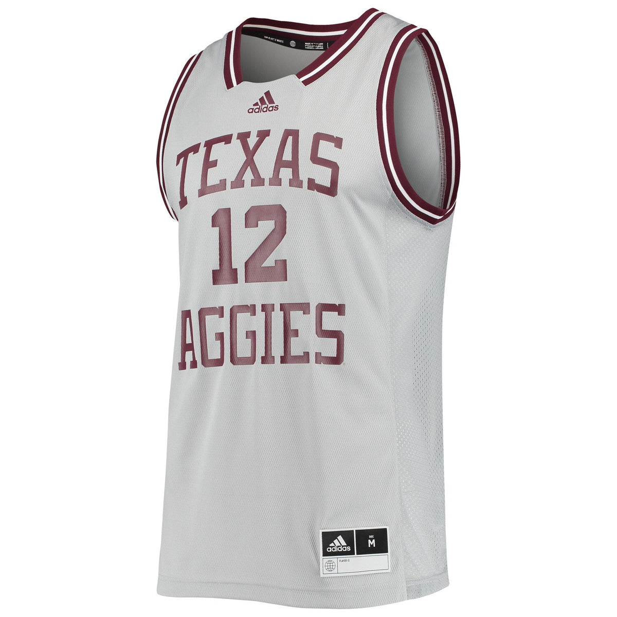 #12 Texas A&M Aggies Reverse Retro Jersey - Gray