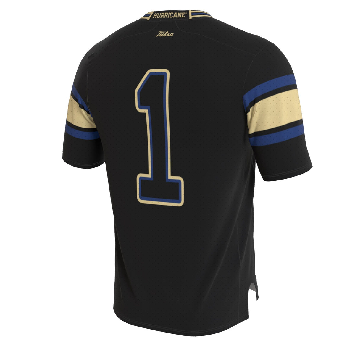 Tulsa Golden Hurricane Lightweight Collegiate Football Blackout Fashion Jersey