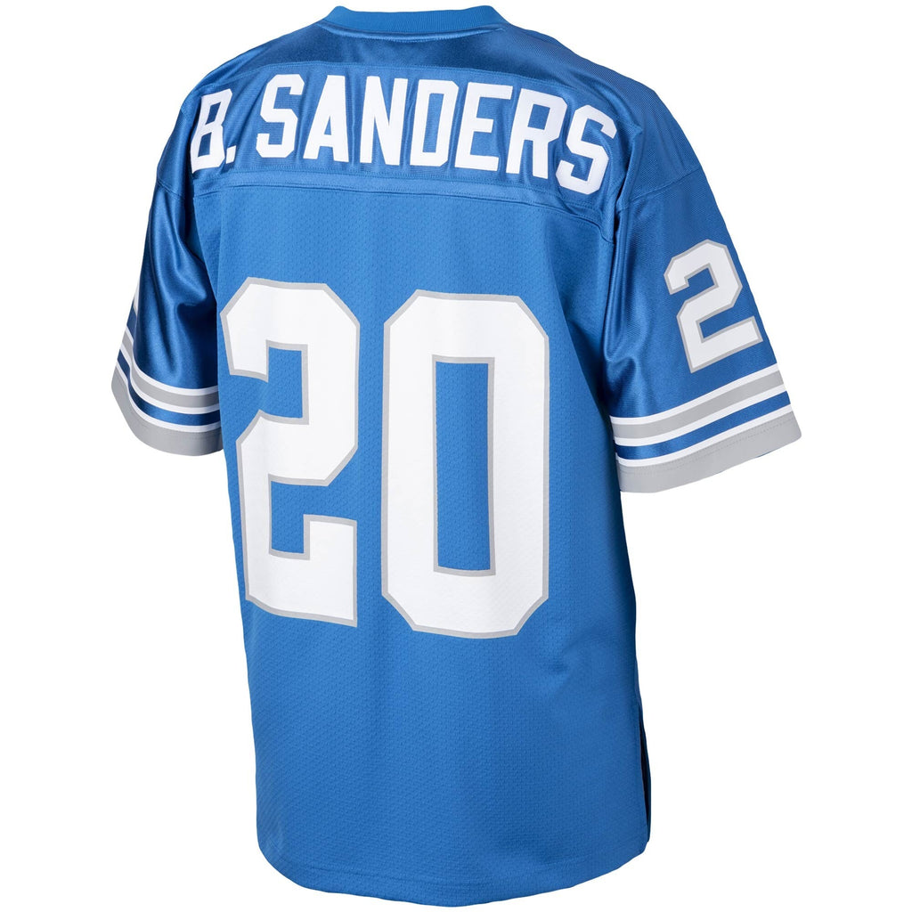 Detroit Lions 1993 Barry Sanders Blue Authentic Throwback Retired Player Jersey