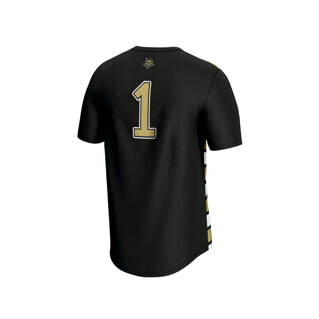 #1 UCF Knights Lightweight Soccer Fashion Jersey - Black